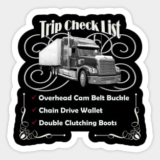 Trucker Humor Expanded Design Sticker